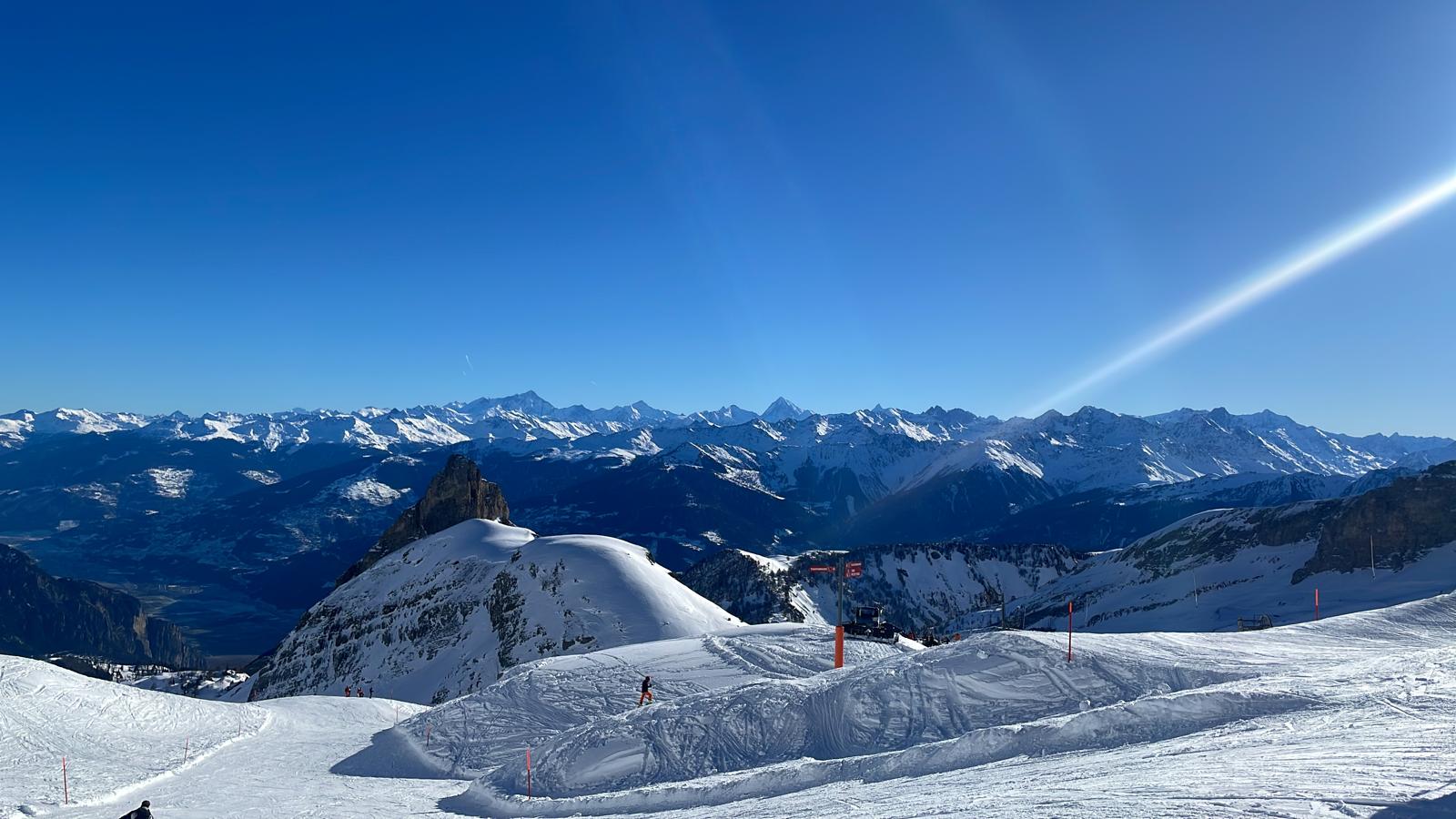 Skigebied boven Ovronnaz